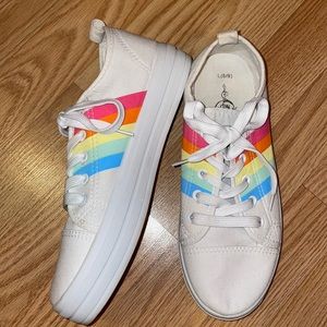 EUC SOLE MATES Rainbow / Pride Tennies Sneakers size 8 / 9